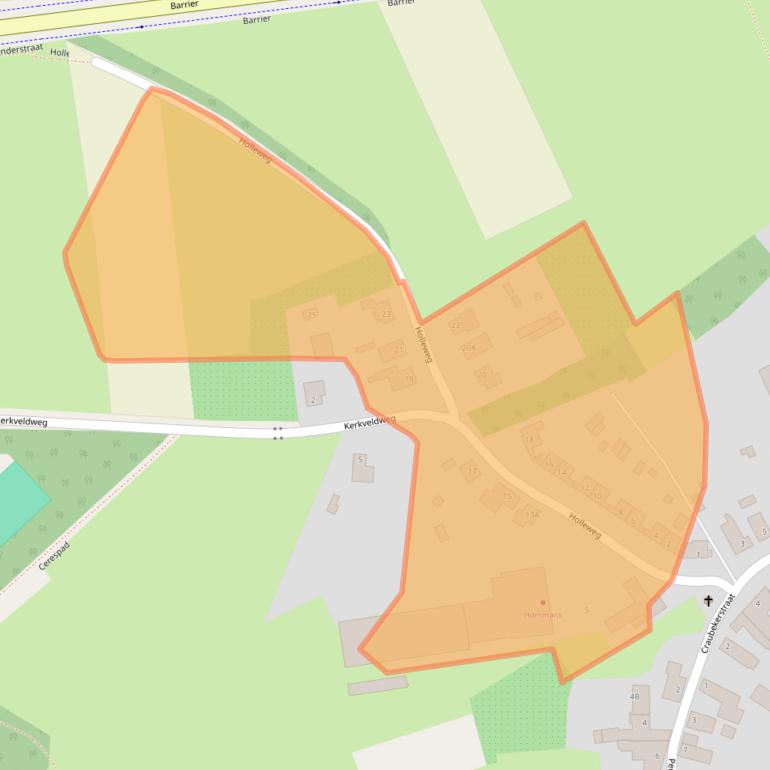 Kaart van postcodegebied 6343RH.