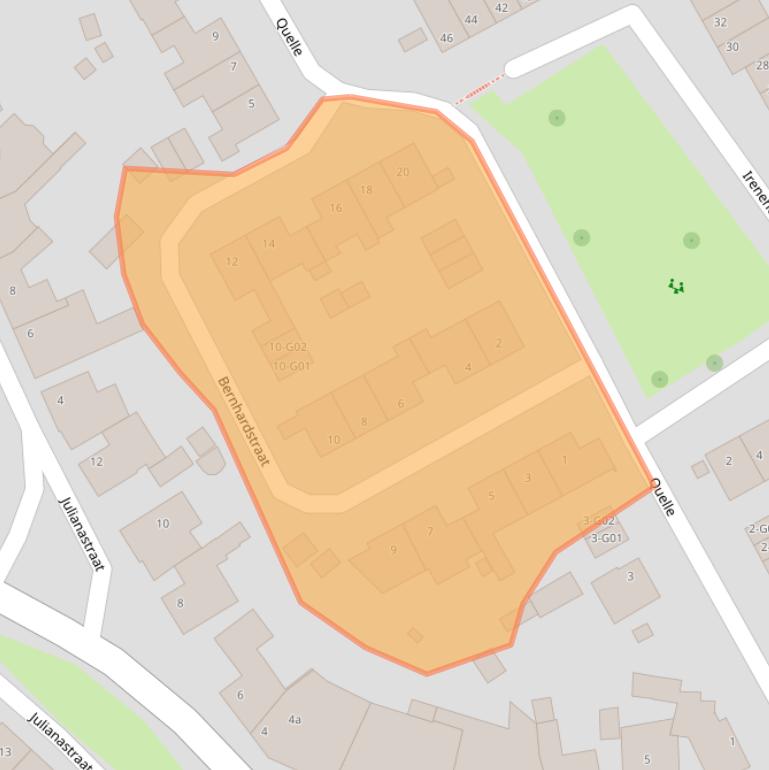 Kaart van postcodegebied 6351AX.