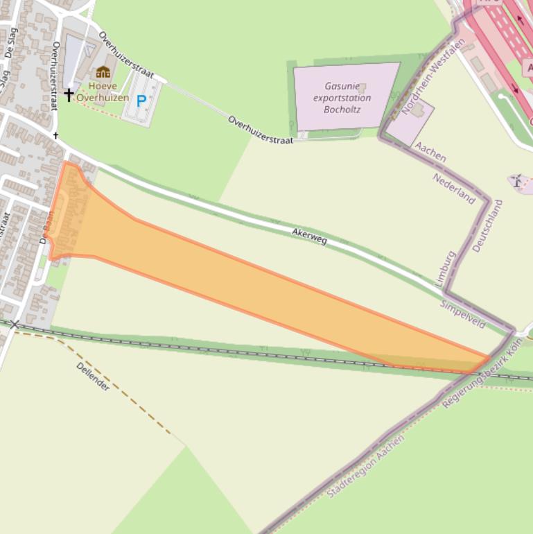 Kaart van postcodegebied 6351BH.