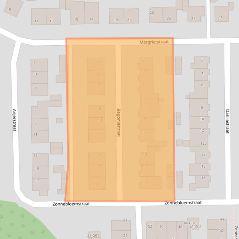 Kaart van postcodegebied 6351BW.