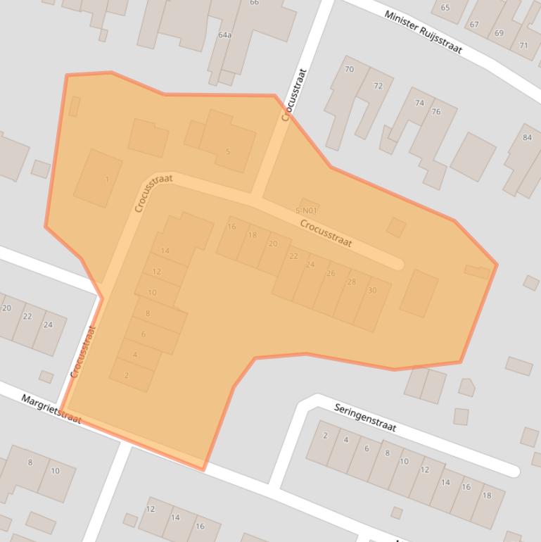 Kaart van postcodegebied 6351CD.