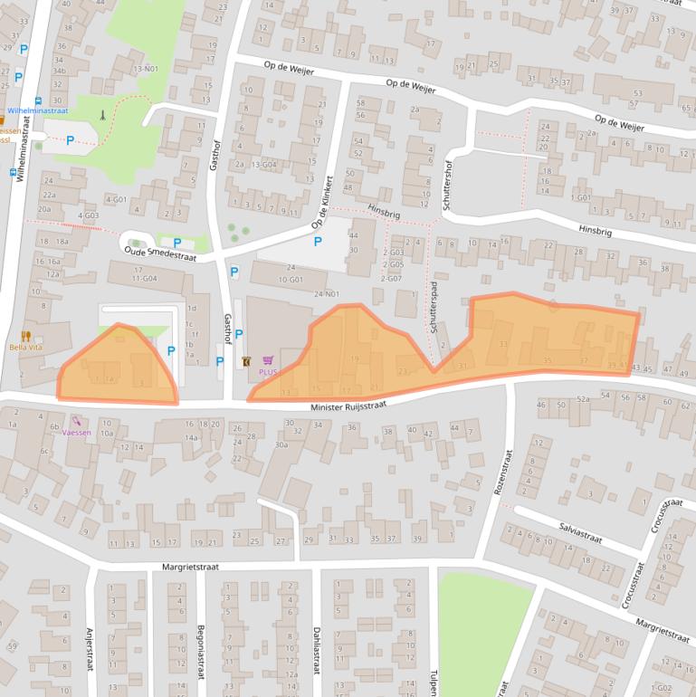 Kaart van postcodegebied 6351CH.