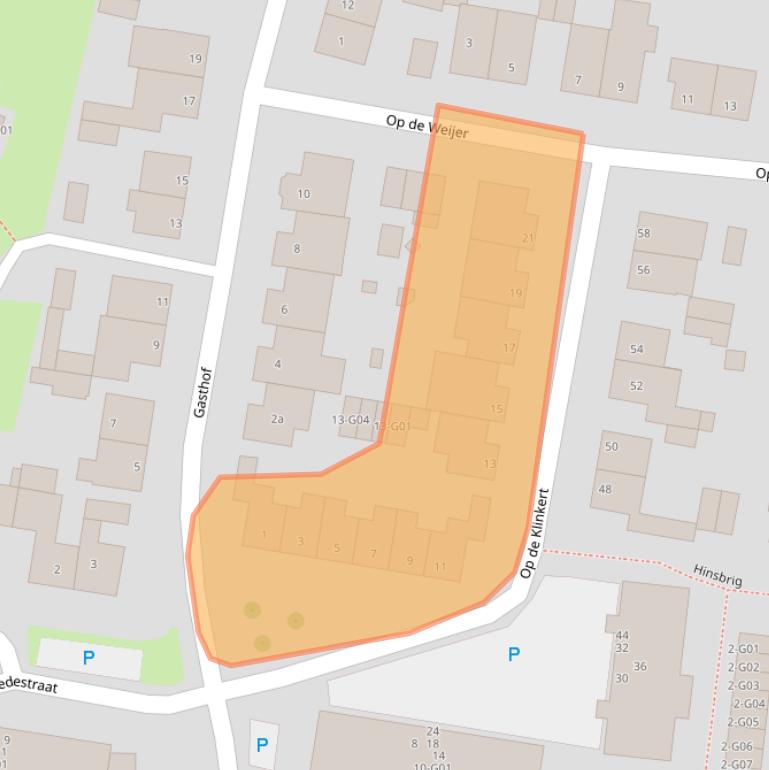 Kaart van postcodegebied 6351CP.