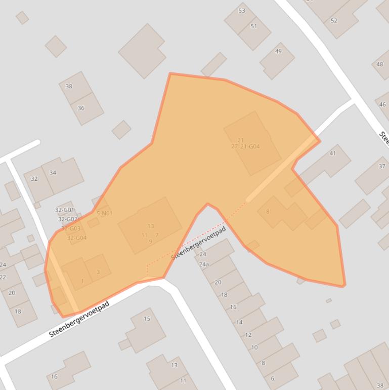 Kaart van postcodegebied 6351EA.