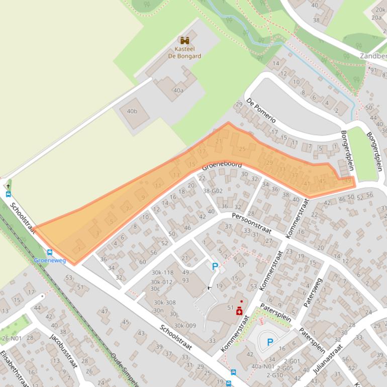 Kaart van postcodegebied 6351EC.