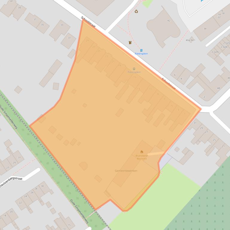 Kaart van postcodegebied 6351EG.