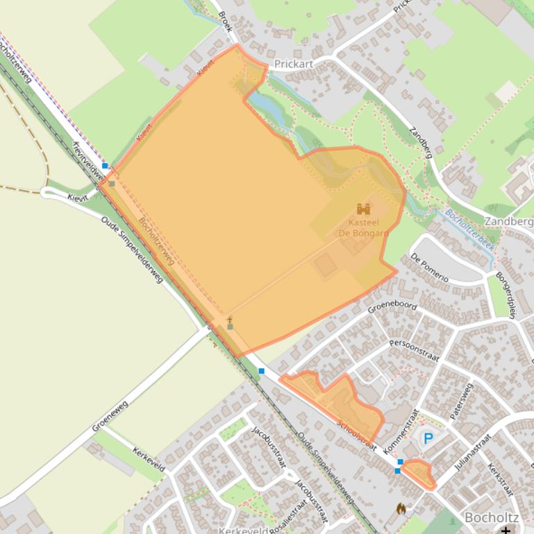 Kaart van postcodegebied 6351EJ.