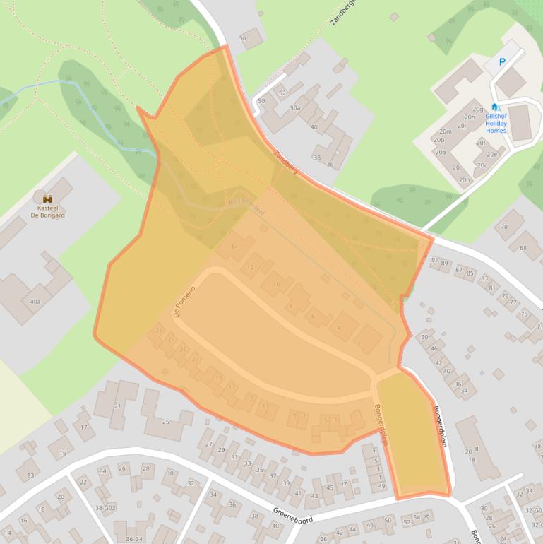 Kaart van postcodegebied 6351EK.