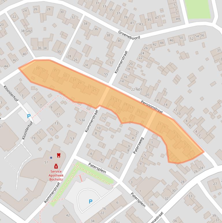 Kaart van postcodegebied 6351EL.