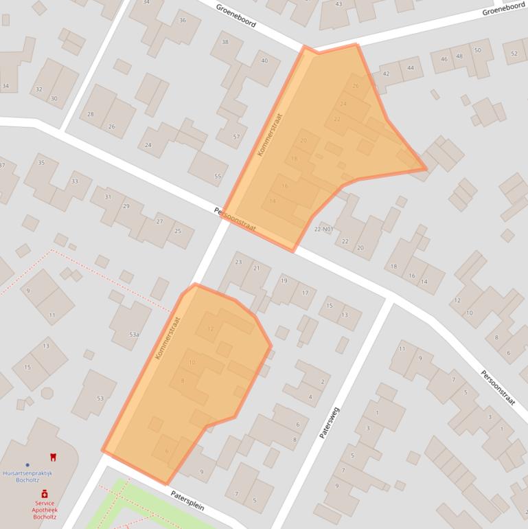Kaart van postcodegebied 6351ET.
