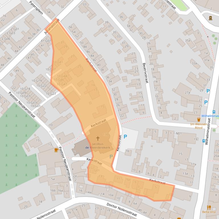 Kaart van postcodegebied 6351GG.