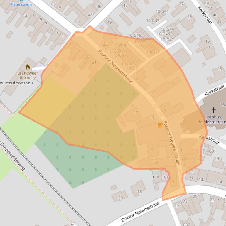 Kaart van postcodegebied 6351GK.