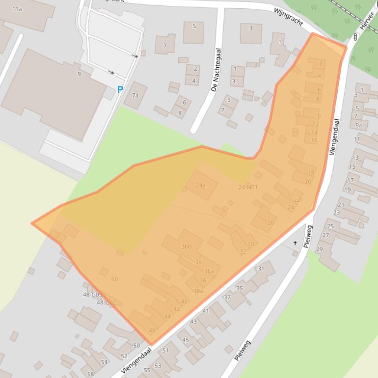 Kaart van postcodegebied 6351HD.