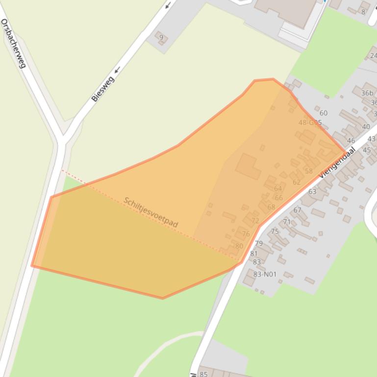 Kaart van postcodegebied 6351HE.