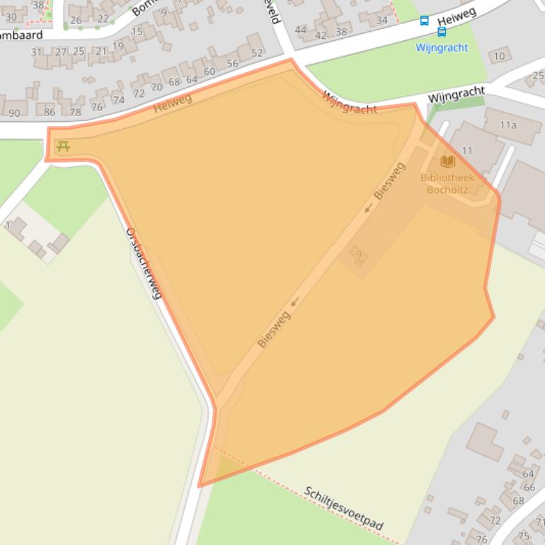 Kaart van postcodegebied 6351HN.