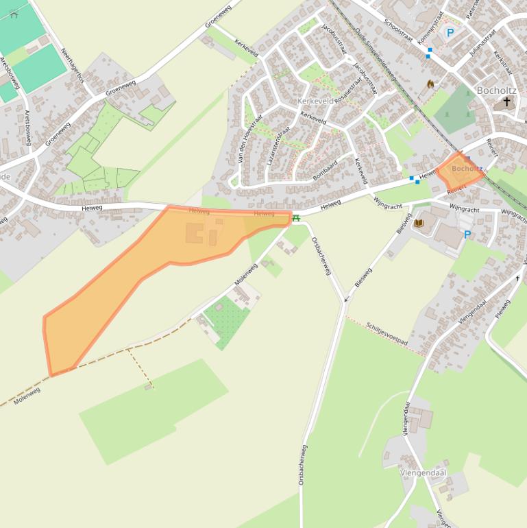 Kaart van postcodegebied 6351HP.