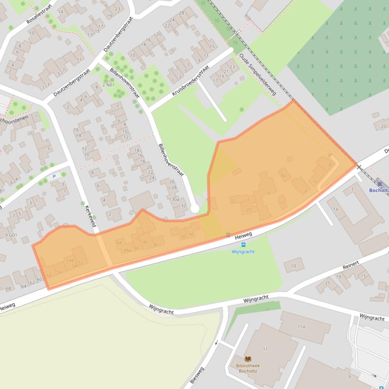 Kaart van postcodegebied 6351HV.