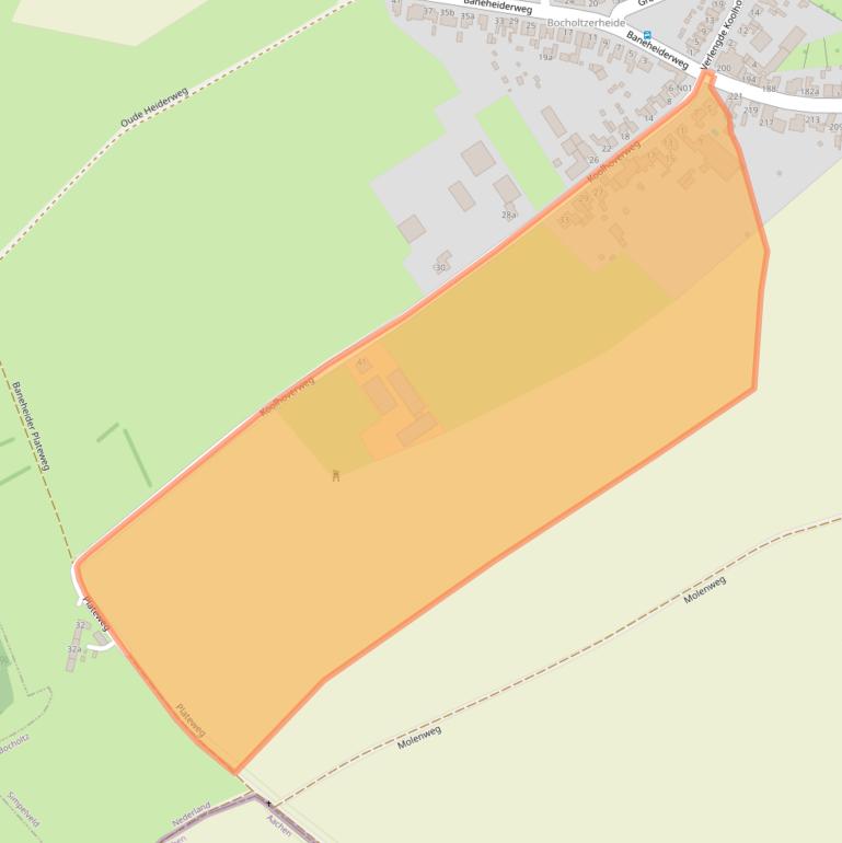 Kaart van postcodegebied 6351JC.