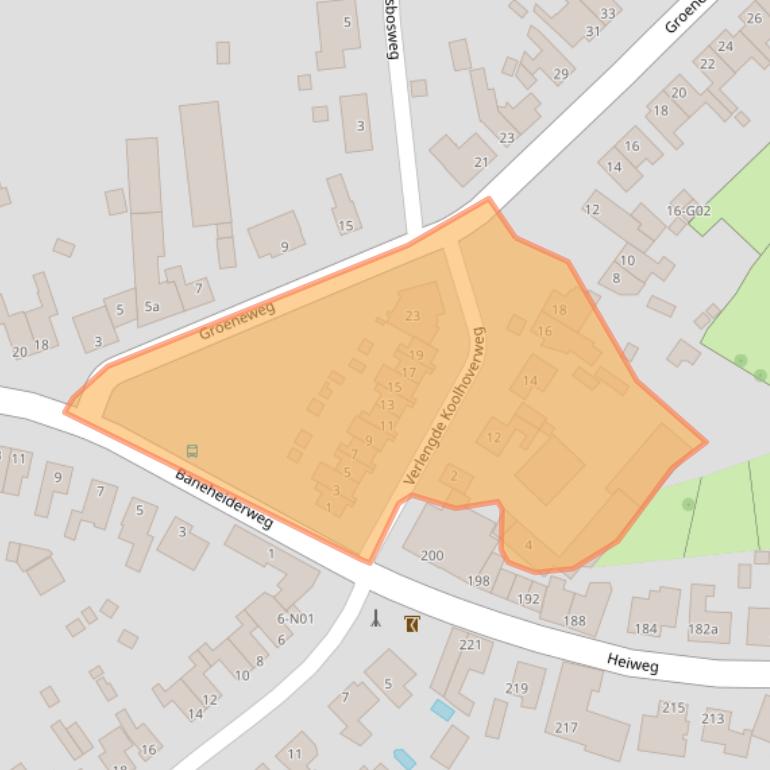 Kaart van postcodegebied 6351JE.