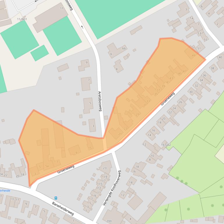 Kaart van postcodegebied 6351JG.