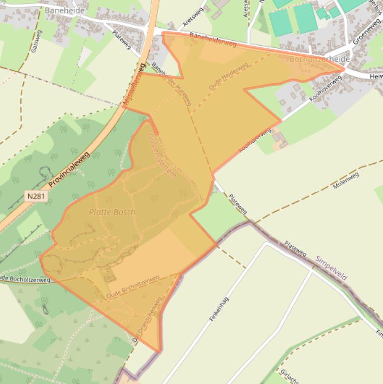 Kaart van postcodegebied 6351JP.