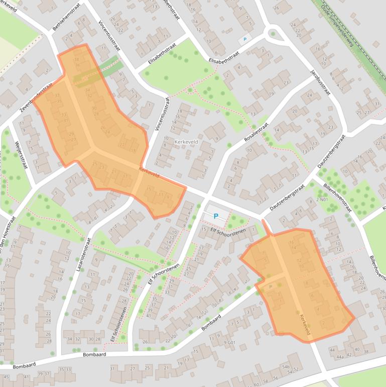 Kaart van postcodegebied 6351LA.