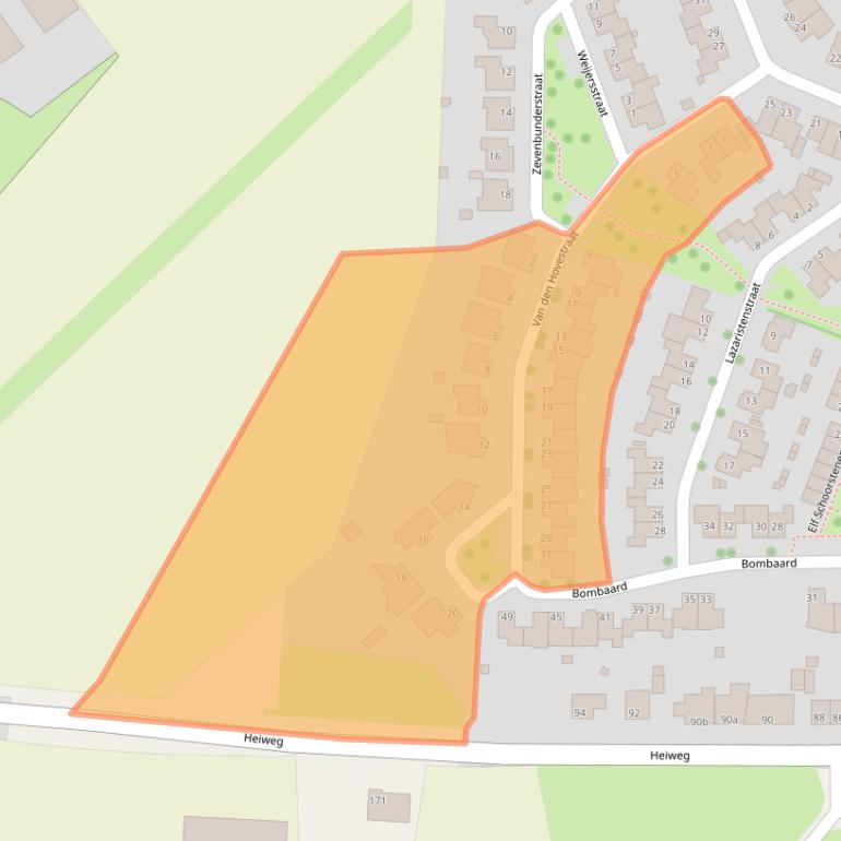 Kaart van postcodegebied 6351LP.