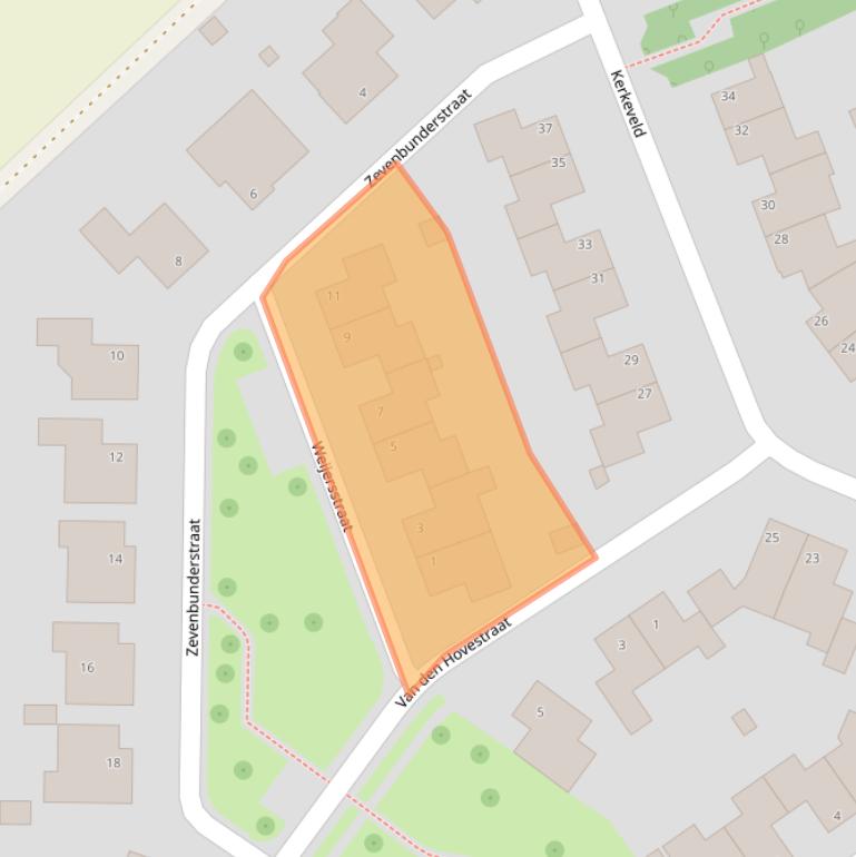 Kaart van postcodegebied 6351LR.