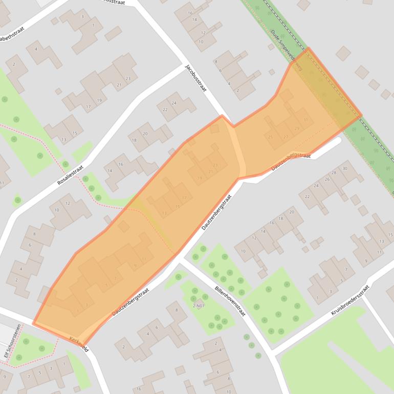 Kaart van postcodegebied 6351LT.