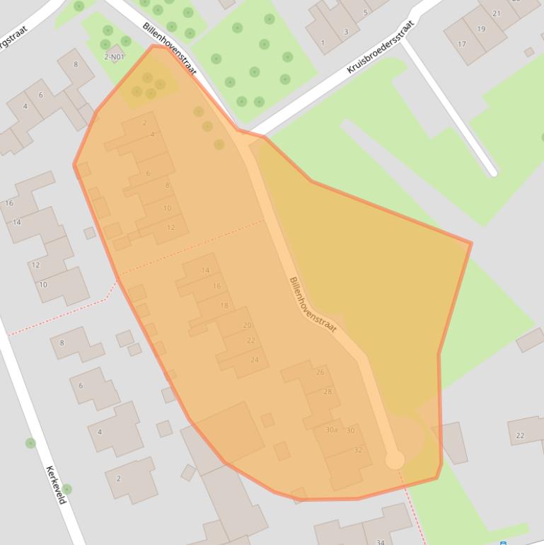 Kaart van postcodegebied 6351LV.