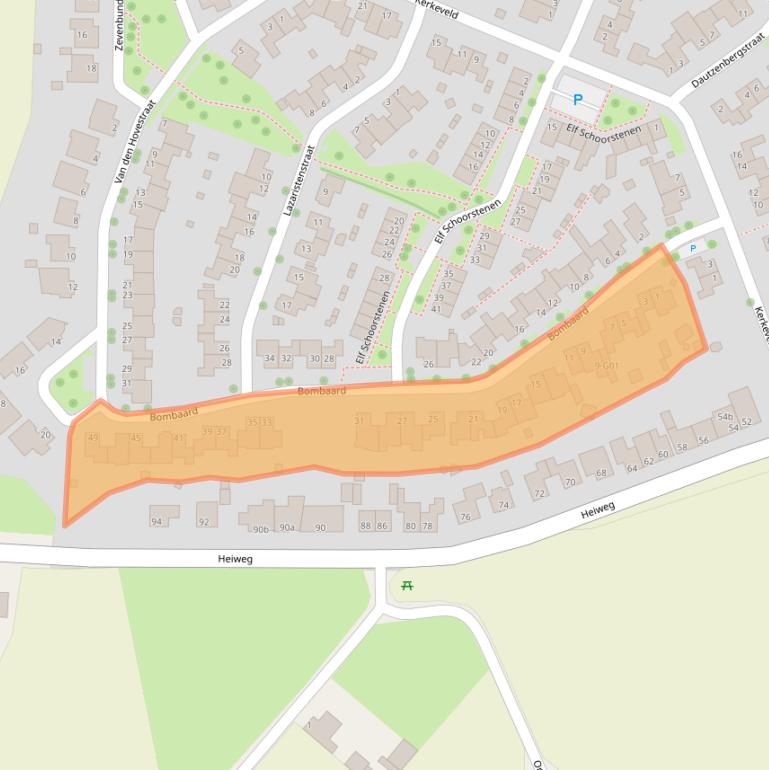 Kaart van postcodegebied 6351MA.