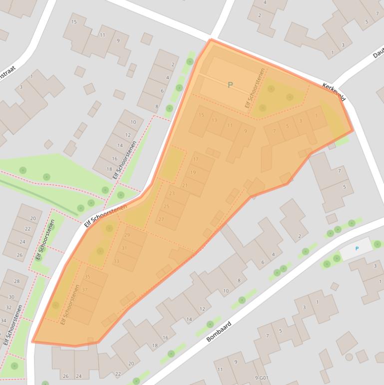 Kaart van postcodegebied 6351MC.