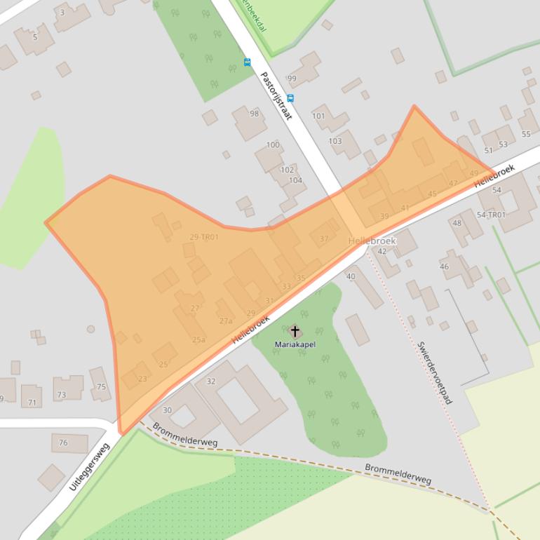 Kaart van postcodegebied 6361AA.