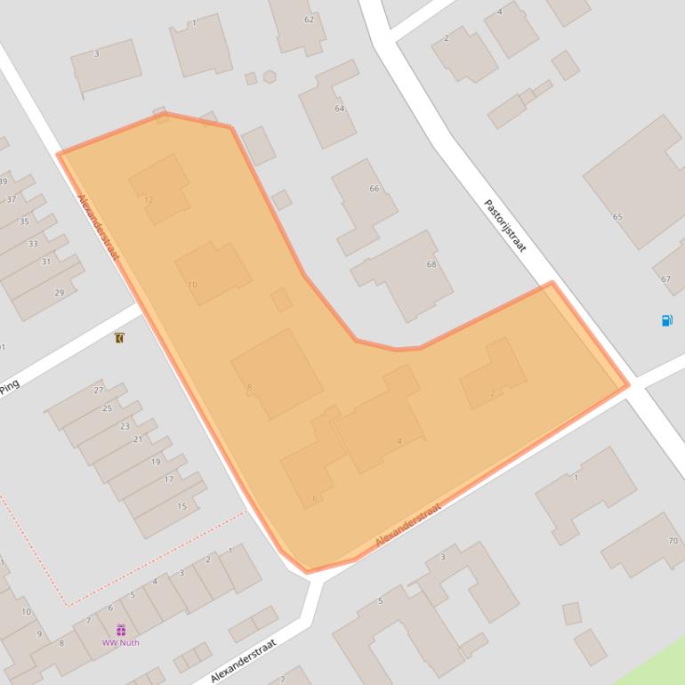 Kaart van postcodegebied 6361AP.