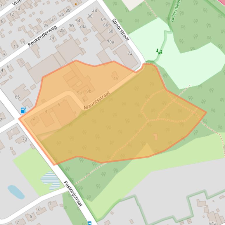 Kaart van postcodegebied 6361AV.