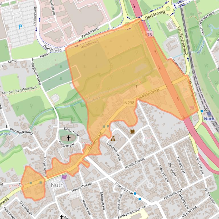 Kaart van postcodegebied 6361BH.