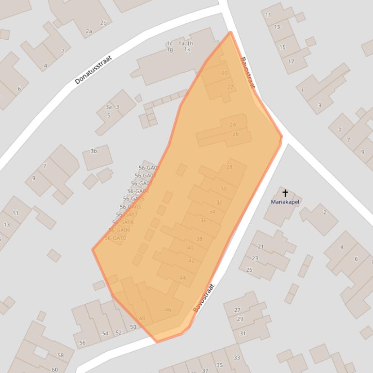 Kaart van postcodegebied 6361CE.