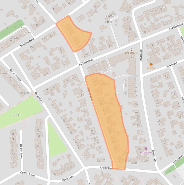 Kaart van postcodegebied 6361CM.