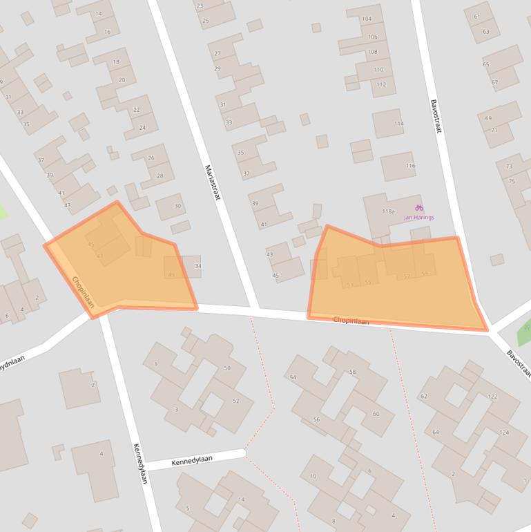 Kaart van postcodegebied 6361CR.