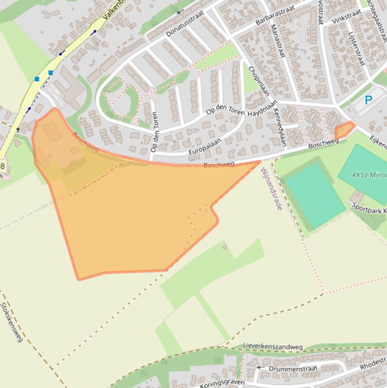 Kaart van postcodegebied 6361CZ.