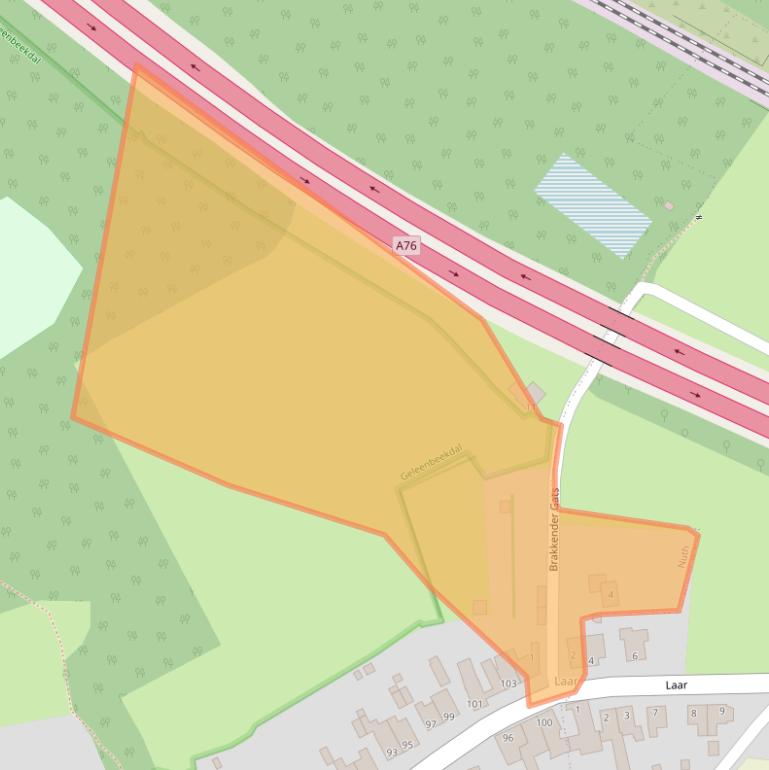 Kaart van postcodegebied 6361DB.