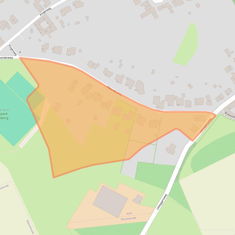 Kaart van postcodegebied 6361DD.