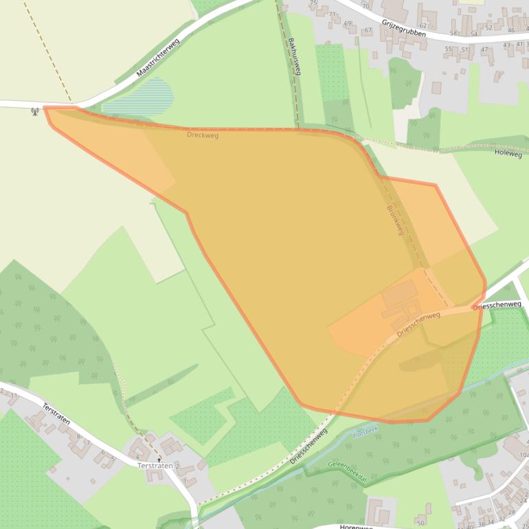 Kaart van postcodegebied 6361DH.