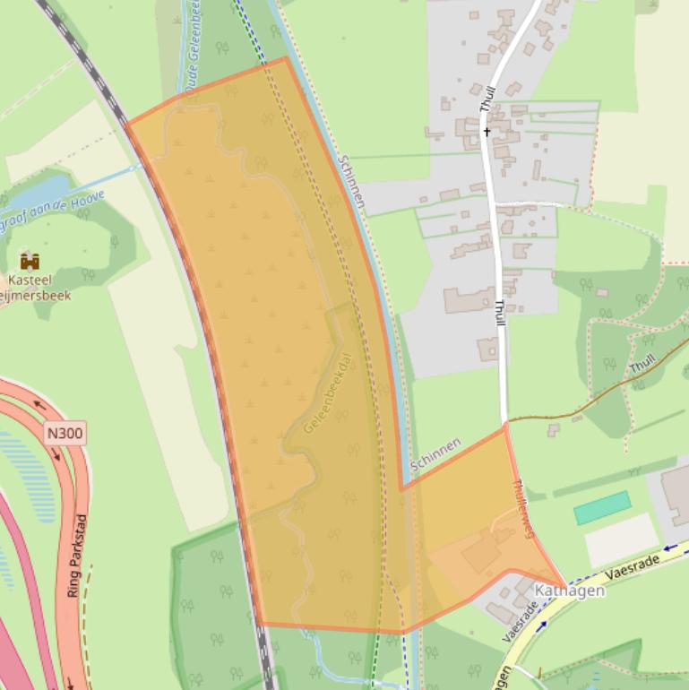 Kaart van postcodegebied 6361DJ.