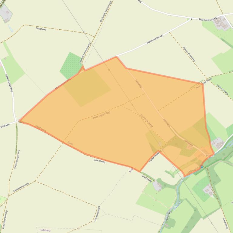 Kaart van postcodegebied 6361DN.