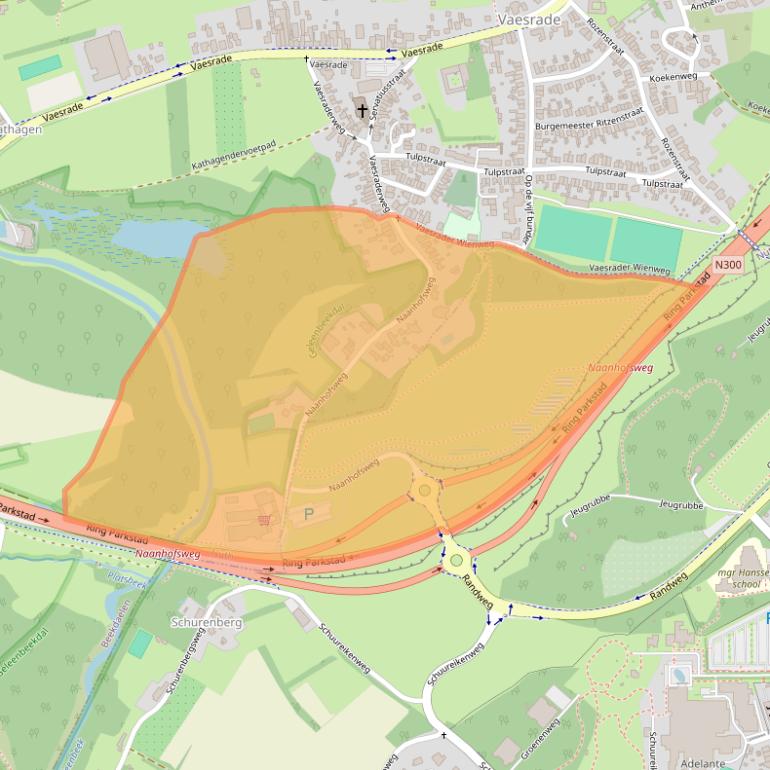 Kaart van postcodegebied 6361DP.