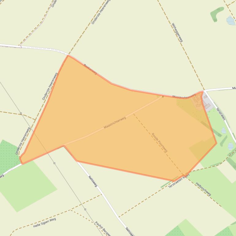 Kaart van postcodegebied 6361DS.