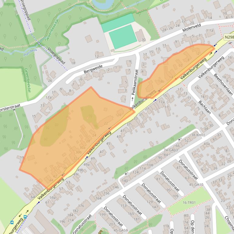 Kaart van postcodegebied 6361EC.