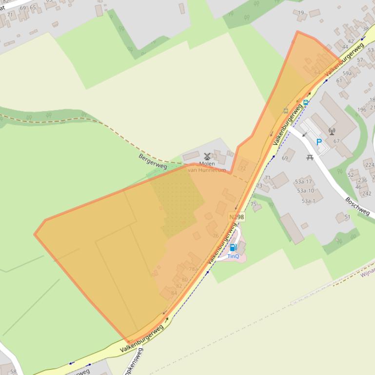 Kaart van postcodegebied 6361ED.