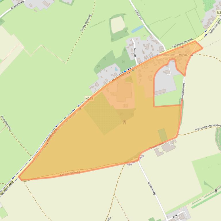 Kaart van postcodegebied 6361EE.